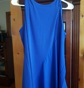 Blue dressy tank top blouse